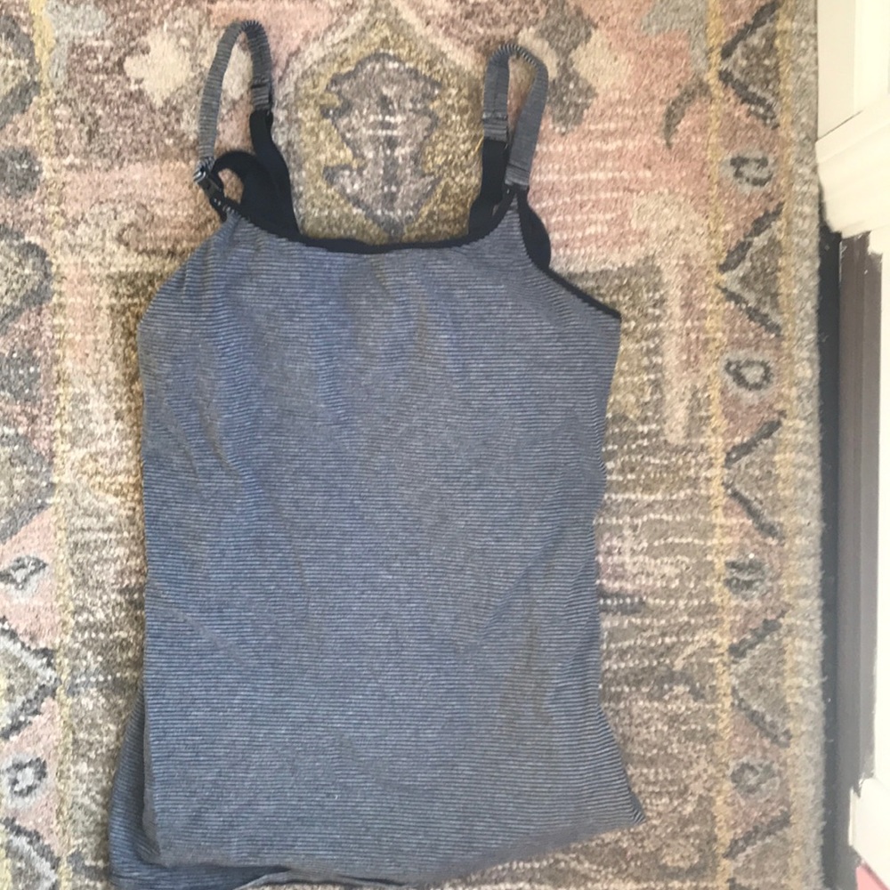 Striped nursing tank